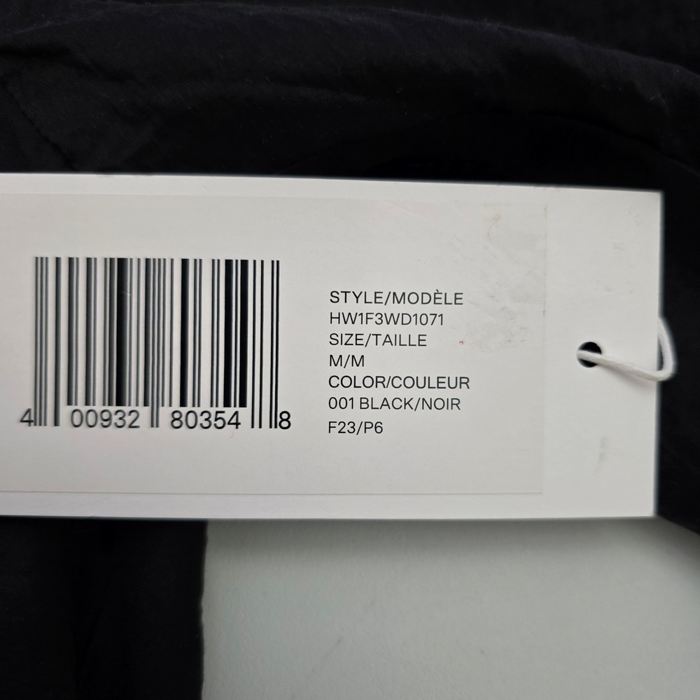 NWT Hudson North Black Tiered Lyocell Blend Mini Dress Removable Slip Medium - Picture 5 of 16